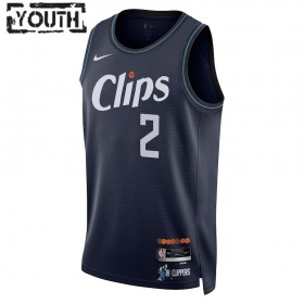 Dres Los Angeles Clippers Kawhi Leonard Nike 2023-24 City Edition Navy Swingman - Dječji